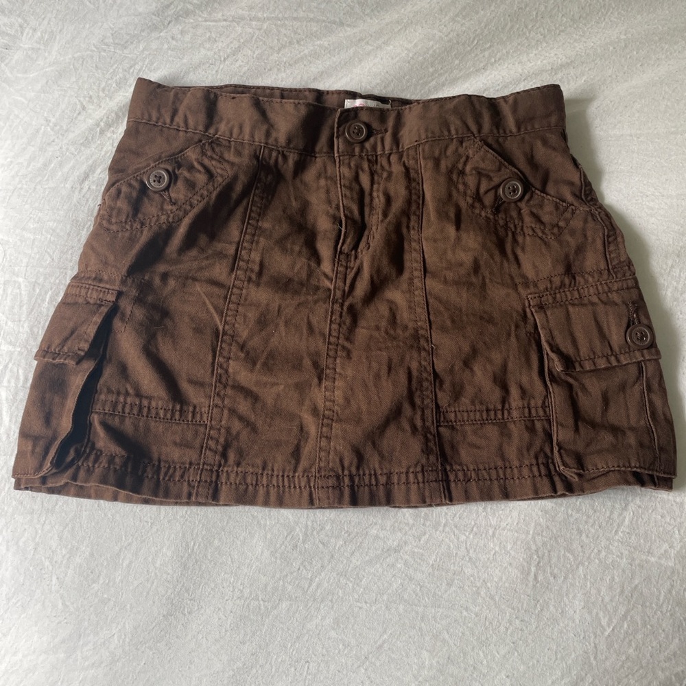 Y2K cargo mini skirt